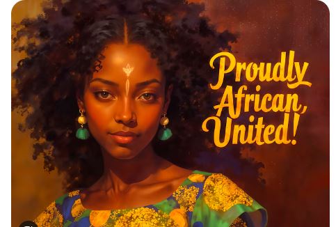 African portrait artwork